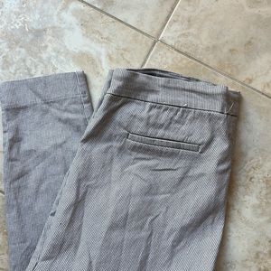 Dalia black white dotted stretch pant ankle crop US 14